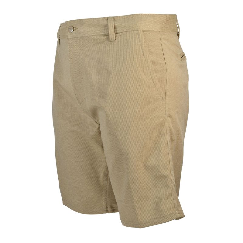 Burnside Men's Performance Stretch Cotton Blend Golf Shorts | Khaki 34