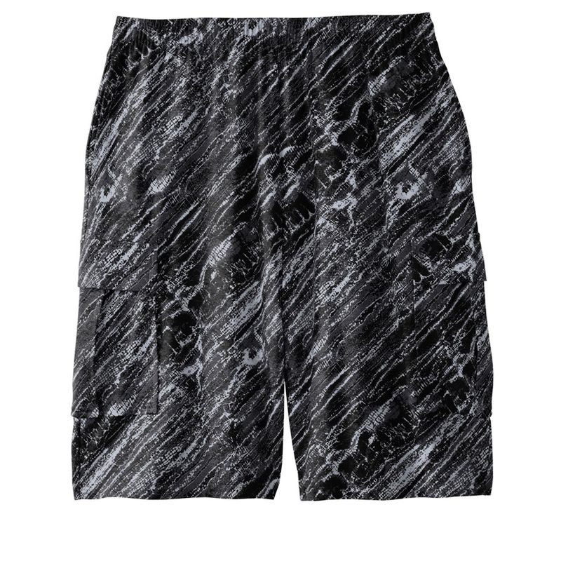 KingSize Lightweight Jersey Cargo Shorts - 2XL, Rigid Camo