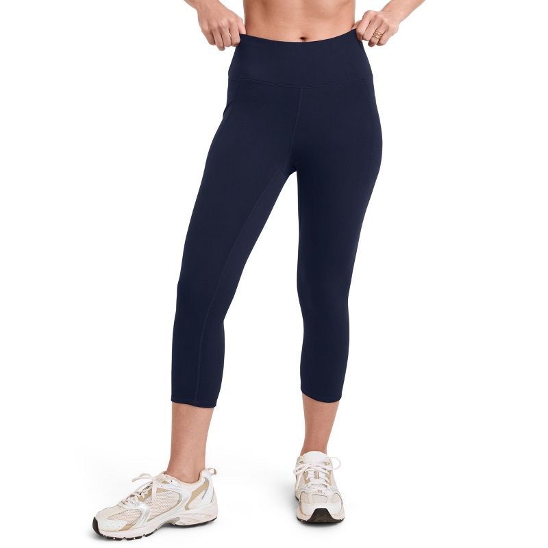 Jockey Women's EVERACTIVE Capri Legging XS Jockey Blue