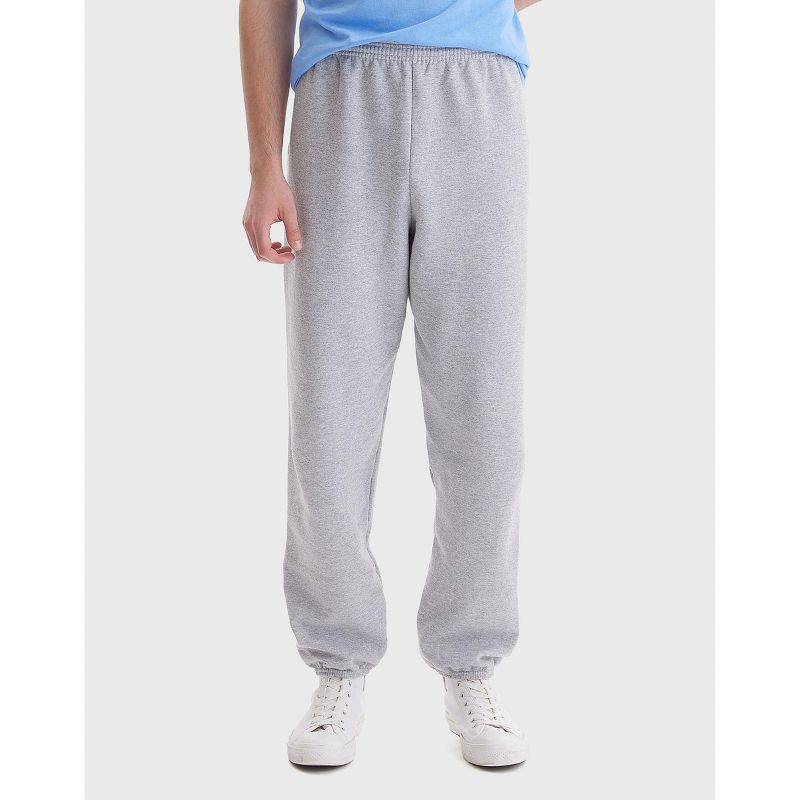 Hanes EcoSmart Men's Fleece Sweatpants, 32" Light Steel S