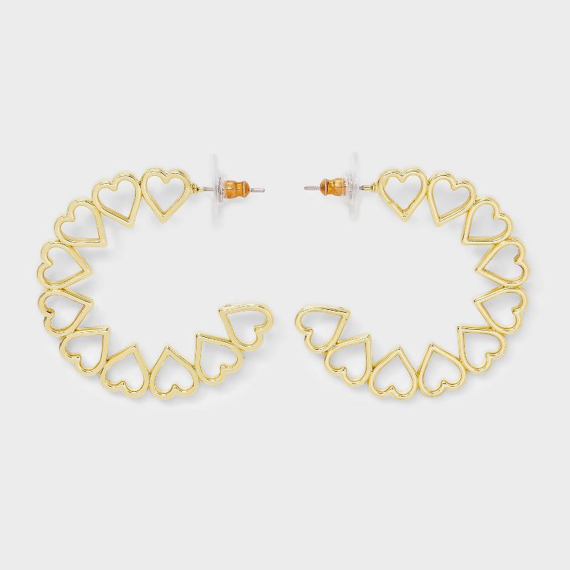 SUGARFIX By BaubleBar Golden Intentions Hoop Earrings - Gold
