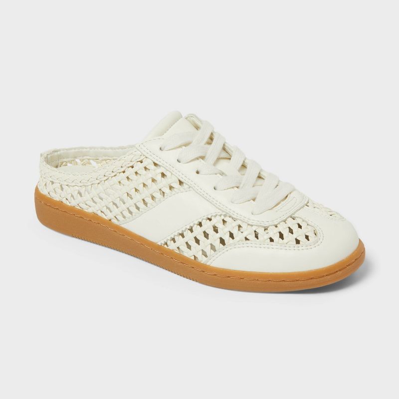 Women’s Lina Sneakers with Memory Foam Insole - Universal Thread™ Cream 8