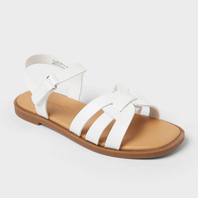 Kids' Christa H-Band Sandals - Cat & Jack™ White 13