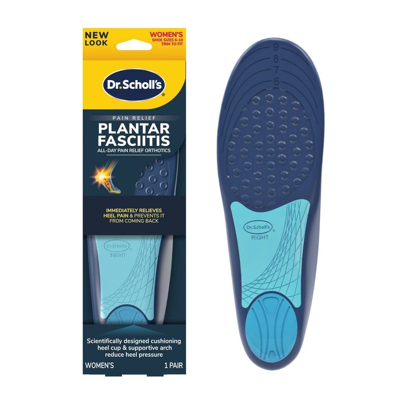 Dr. Scholl's Cut to Fit Shoe Inserts Plantar Fasciitis Women's Pain Relief Orthotics - 1 Pair - Size 6-10