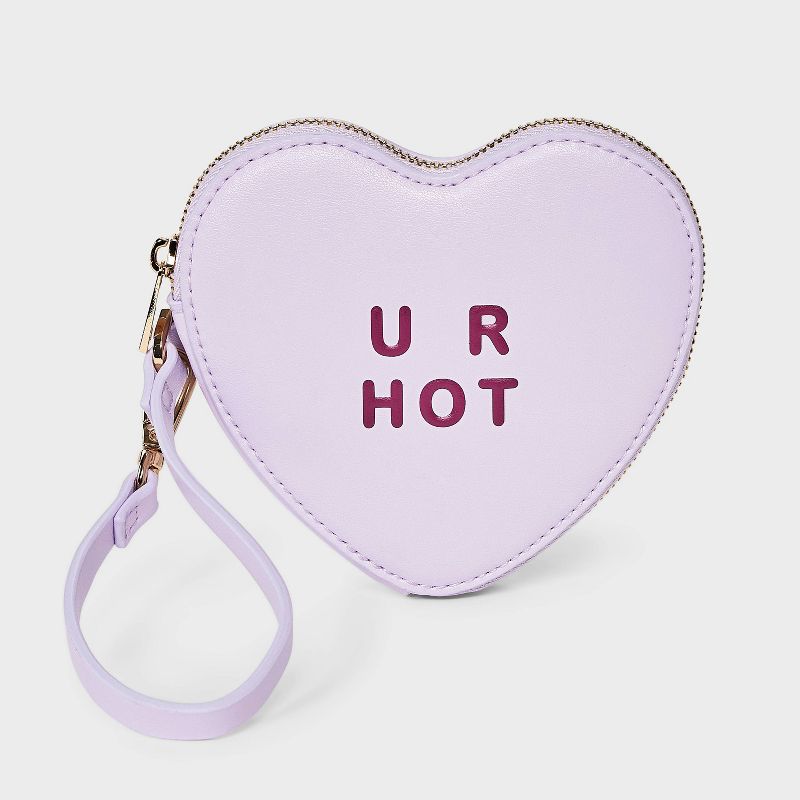 Conversation Heart Wristlet - A New Day™ Purple
