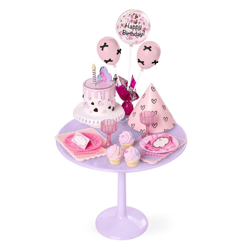 Our Generation Party Ready Birthday Sweets Table & Accessories Set for 18" Dolls
