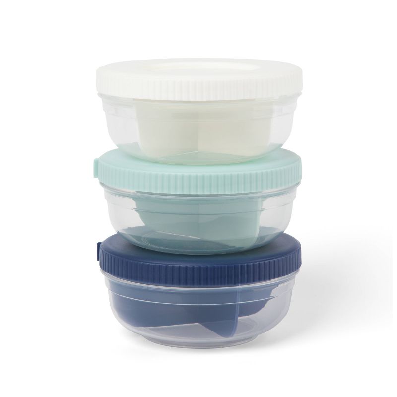 SnapLock 3 Portion Snack Stack