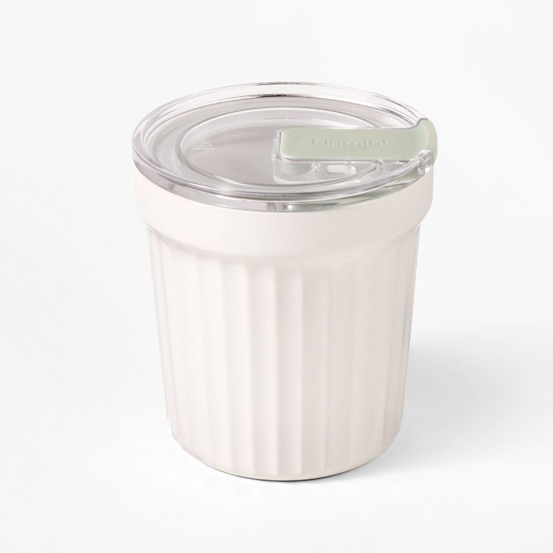 Round Stoneware Overnight Oats Container - Figmint™