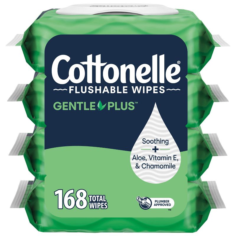 Cottonelle GentlePlus Flushable Wipes - 4pk/42ct
