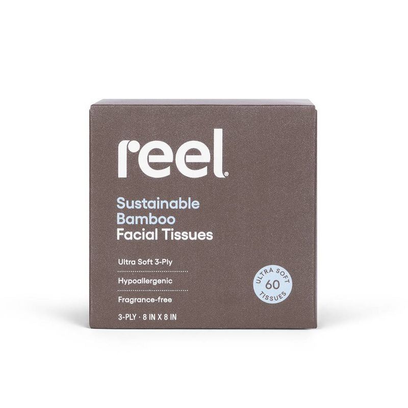 Reel Paper Premium Bamboo 3-Ply Facial Tissue - 60ct