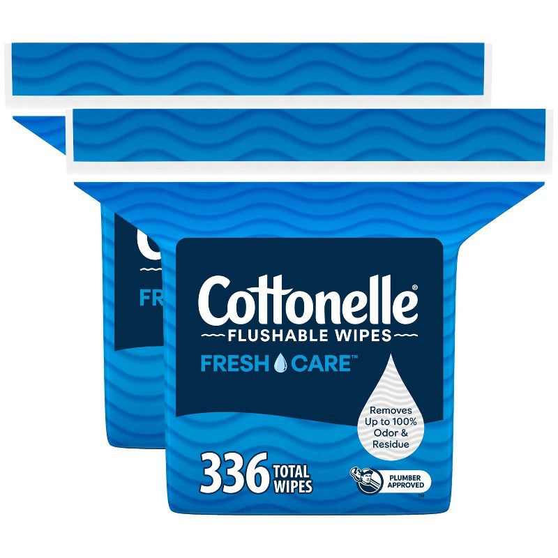 Cottonelle FreshCare Flushable Wipes - 2pk/168ct