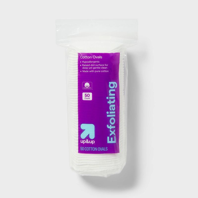 Exfoliating Cotton Ovals - 50ct - up&up™