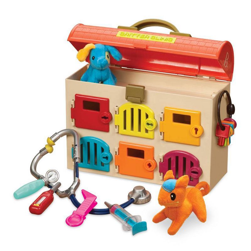B. toys Toy Vet Kit for Kids Critter Clinic: Educational Playset with Tools for Creative Thinking