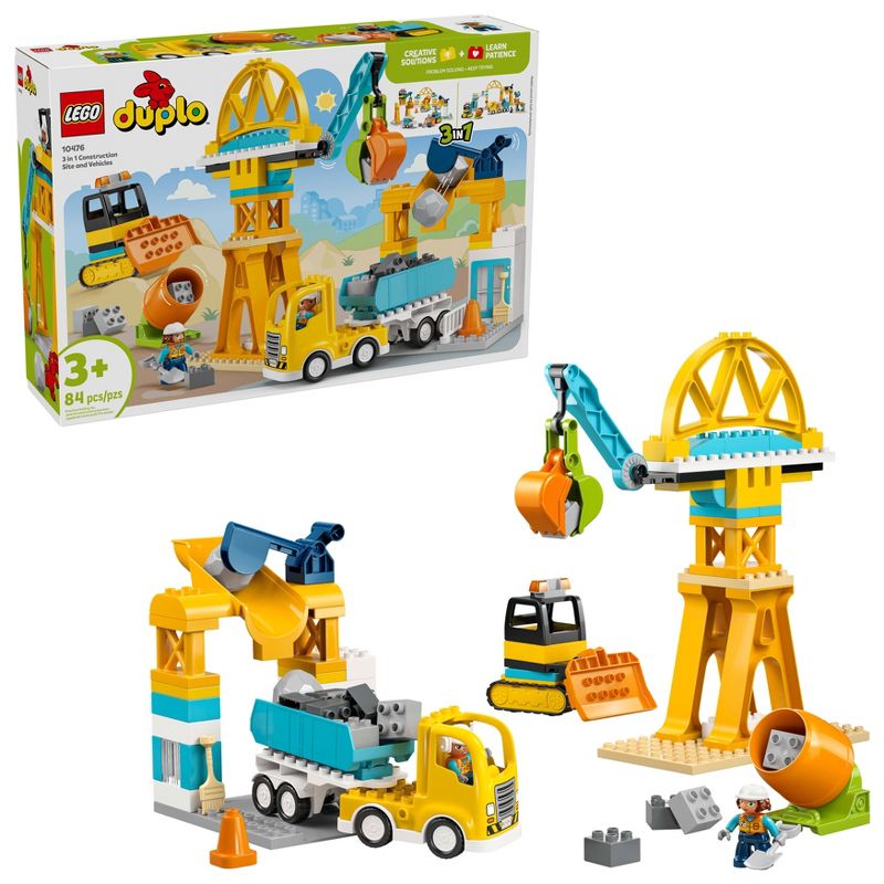 LEGO DUPLO Town 3 in 1 Construction Site and Vehicles 10476