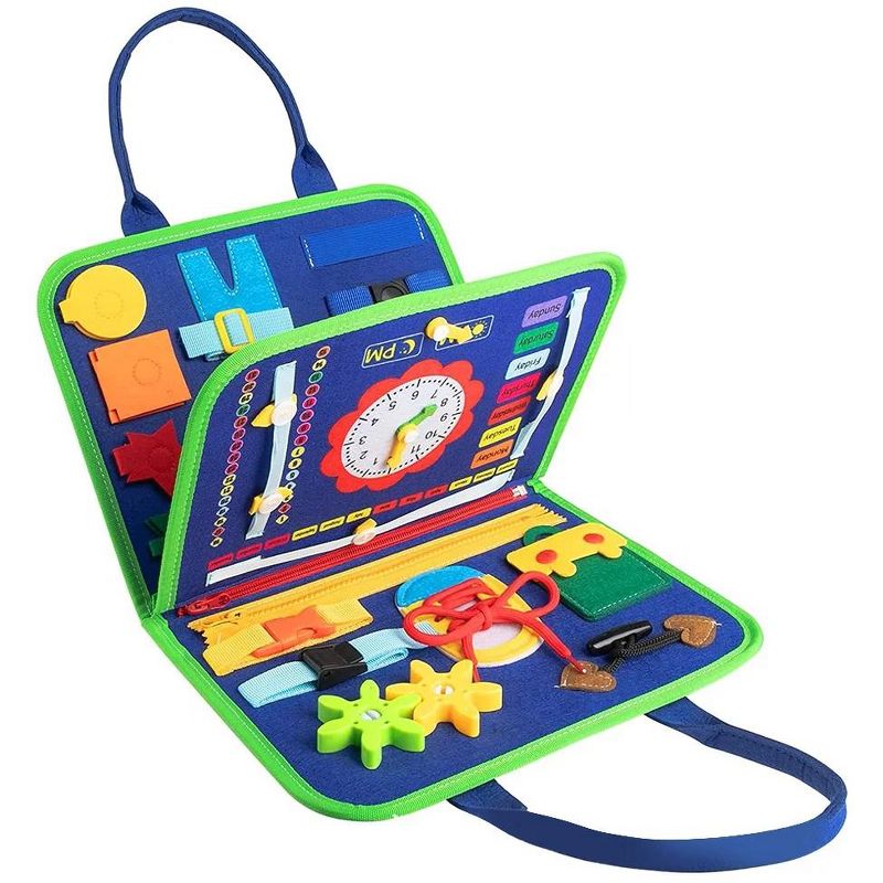 MOVSSOU Busy Board Book Montessori Toys for Toddler