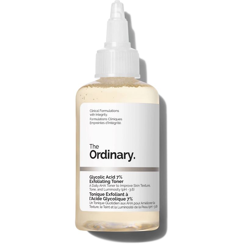 The Ordinary Glycolic Acid 7% Exfoliating and Brightening Daily Toner - 3.38 fl oz - Ulta Beauty