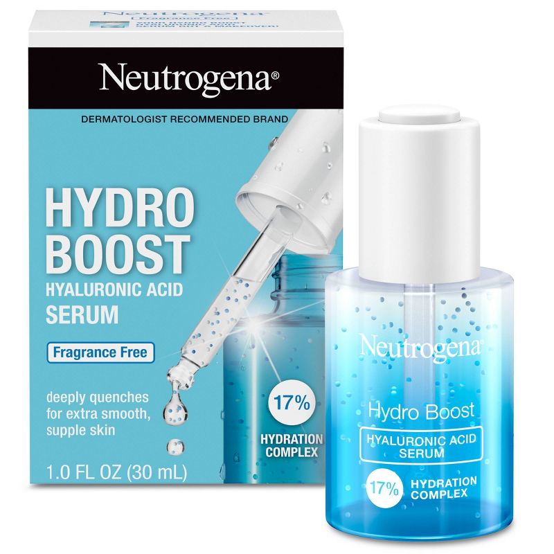 Neutrogena Hydro Boost Hyaluronic Acid Face Serum with Vitamin B5 for Dry Skin - 1 fl oz