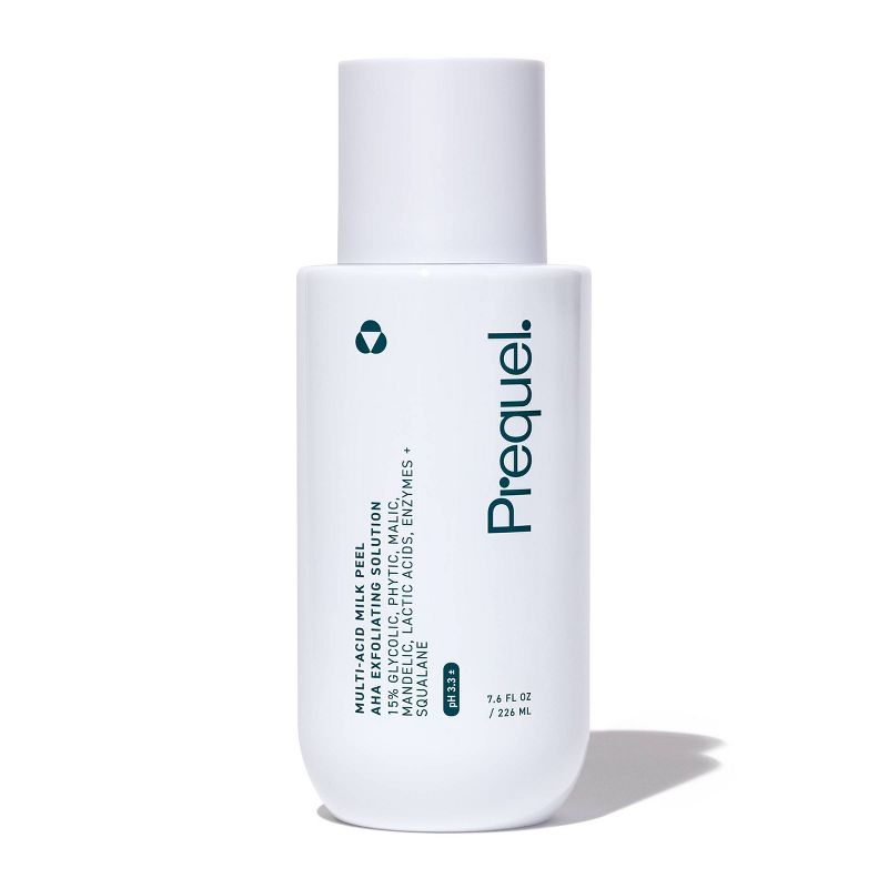 Prequel Multi-Acid Milk Peel - 7.6 fl oz: Exfoliating Unscented Liquid for Normal Skin, Face Treatment with Glycolic Acid