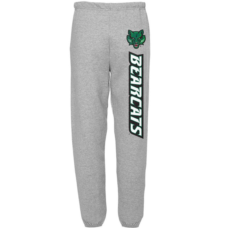 Men's Campus Lab Binghamton University Officially Licensed Apparel - Collegiate Name Jogger Sweatpants Athletic Heather Small
