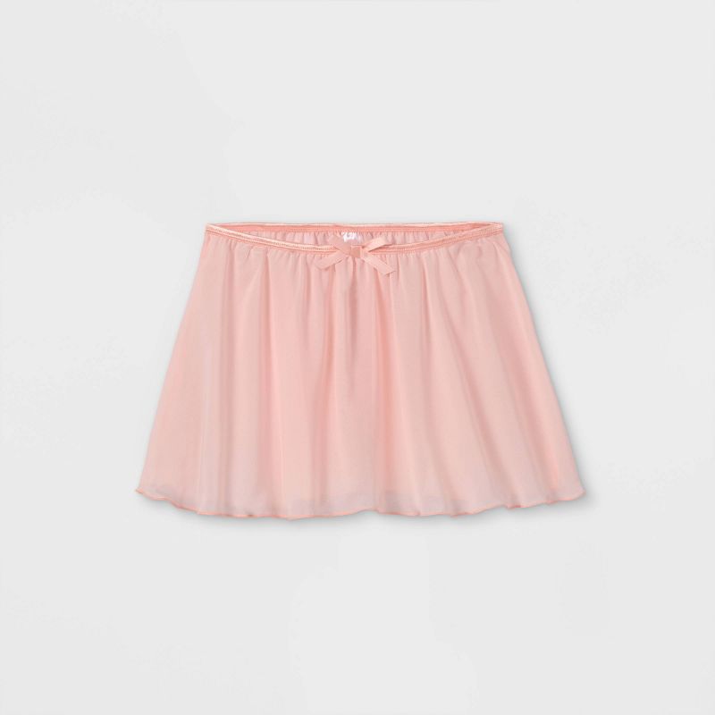 Girls' Dance Activewear Skirt - Cat & Jack™ Pink L: Lightweight Mid Rise Bottoms