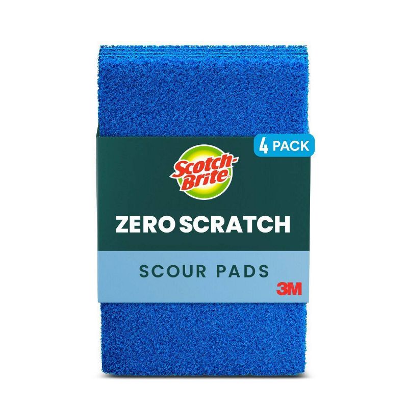 Scotch-Brite Zero Scratch Scour Pads - 4ct
