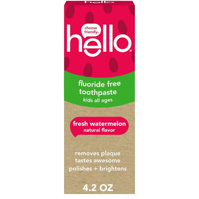 hello Kids' Fluoride Free Toothpaste - Watermelon - 4.2oz