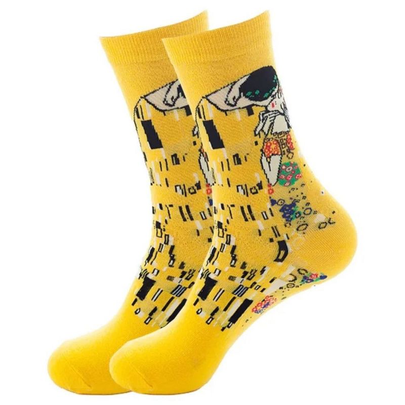 The Kiss Famous Art Socks from the Sock Panda (Men's Sizes, Adult Large)
