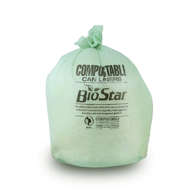 Plasticplace 20-30 Gallon Compostable Trash Bags, 0.85 Mil, 30'' x 36'' (70 Count)
