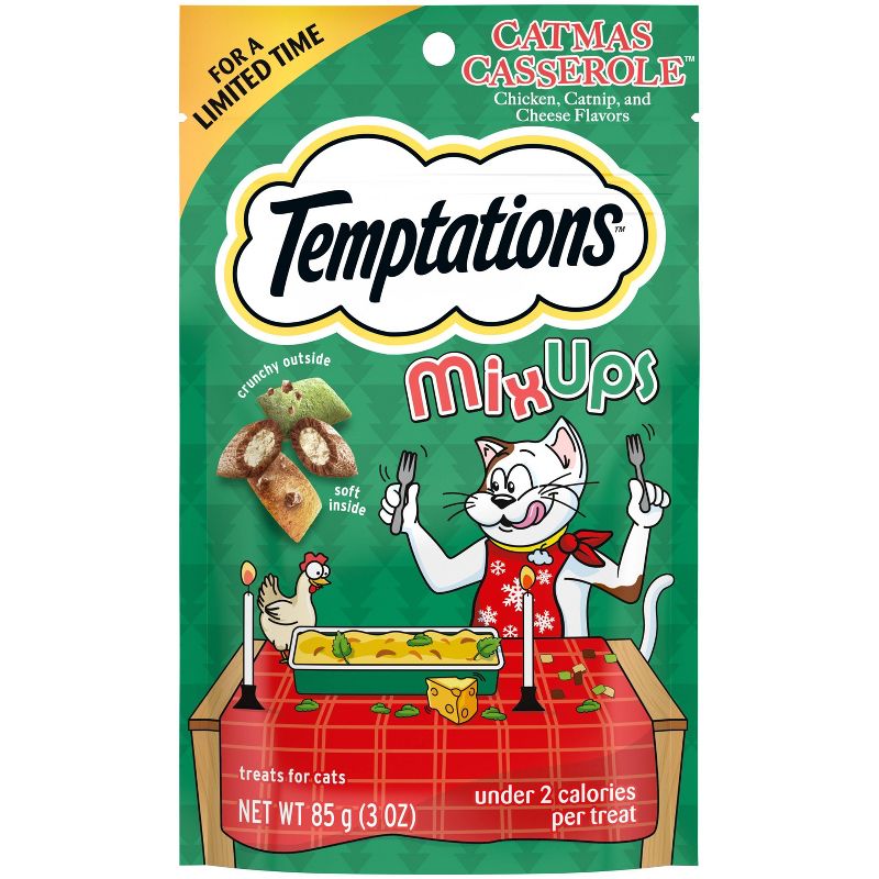 Temptations Catmass Casserole Catnip Flavored Cat Treats - 3oz