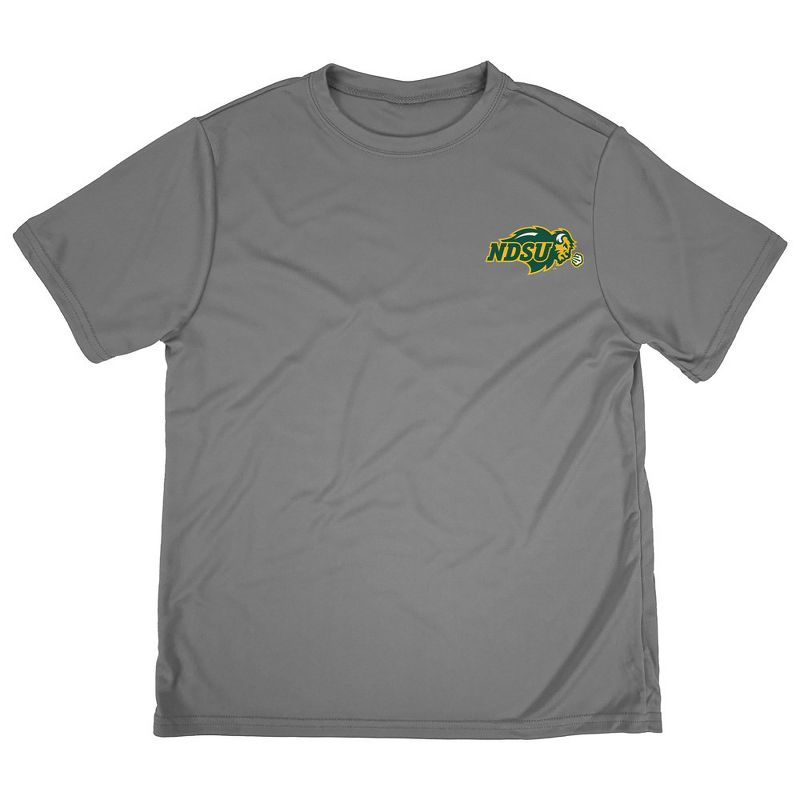 Boys' North Dakota State University Sport T-Shirt Left Chest Logo Charcoal X Large
