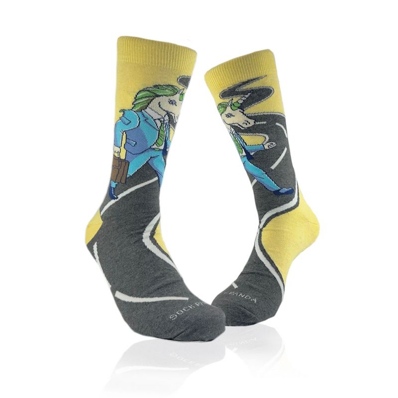 Unicorn Man Socks from the Sock Panda (Men's Sizes, Adult Large)