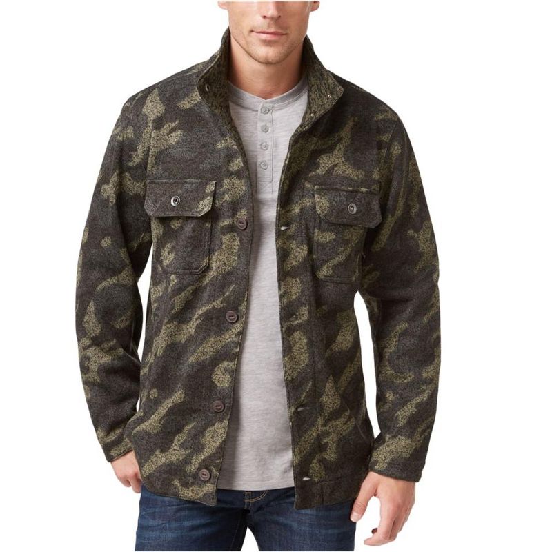Weatherproof Mens Vintage Shirt Jacket, camo, Small