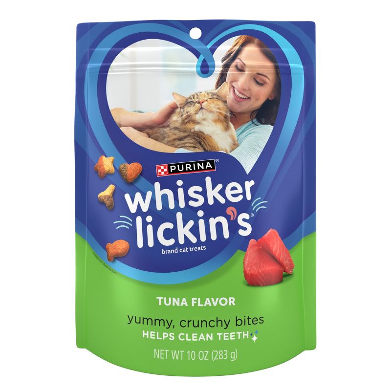 Whisker Lickin's Tuna Flavor Crunchy Cat Treats - 10oz