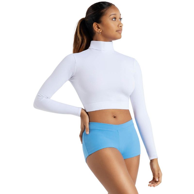 Capezio Women's Turtleneck Long Sleeve Top, X-Large