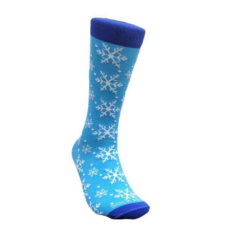 Winter Snowflake Pattern Socks (Men's Sizes, Adult Large) from the Sock Panda - Great for Christmas Time