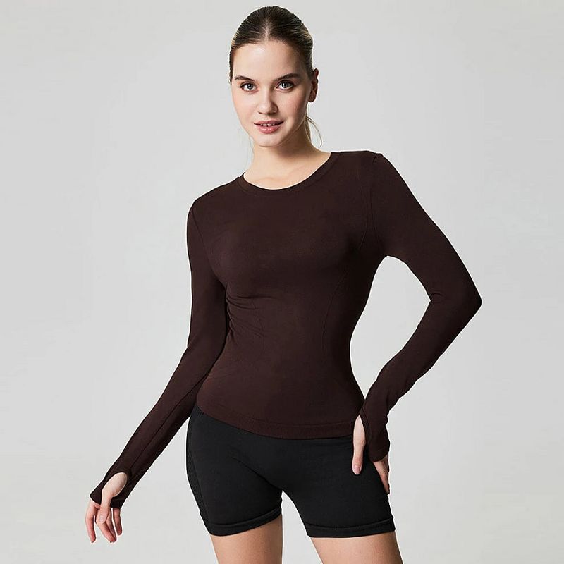 Women's Long Sleeve Workout Tops for Women Yoga Sports Athletic Gym Tops Yoga Daily Gym