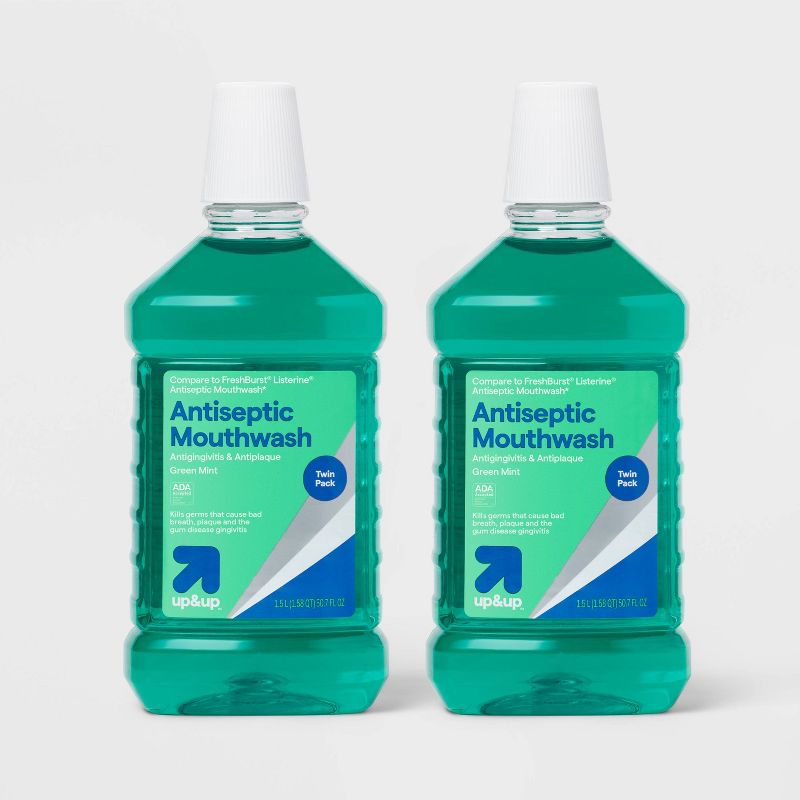 Antiseptic Mouthwash Spring Mint - 101.44 fl oz/2pk - up&up™