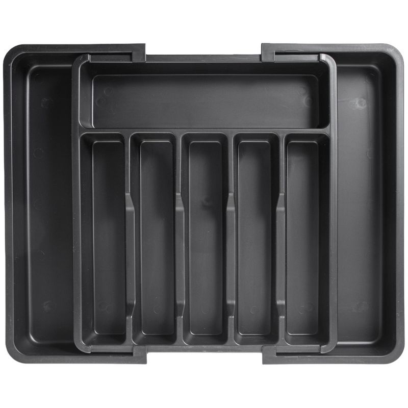 Expandable Silverware and Utensil Drawer Organizer with 8 Compartments - Space-Saving Silverware Kitchen Storage Solution, Expandable Drawer Organizer