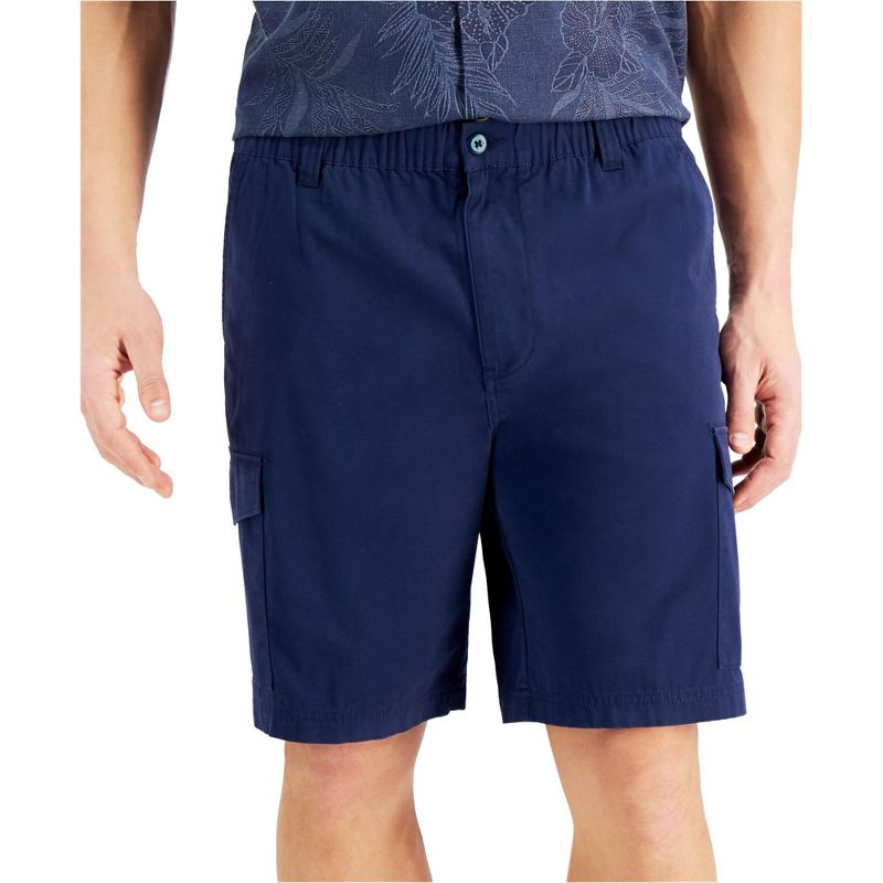 Tommy Bahama Mens Jungle Beach 9 Inch Casual Cargo Shorts, navy, XX-Large