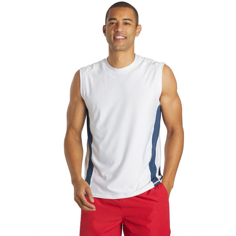 Sporti Men's Sleeveless UPF 50+ Comfort Fit Rash Guard