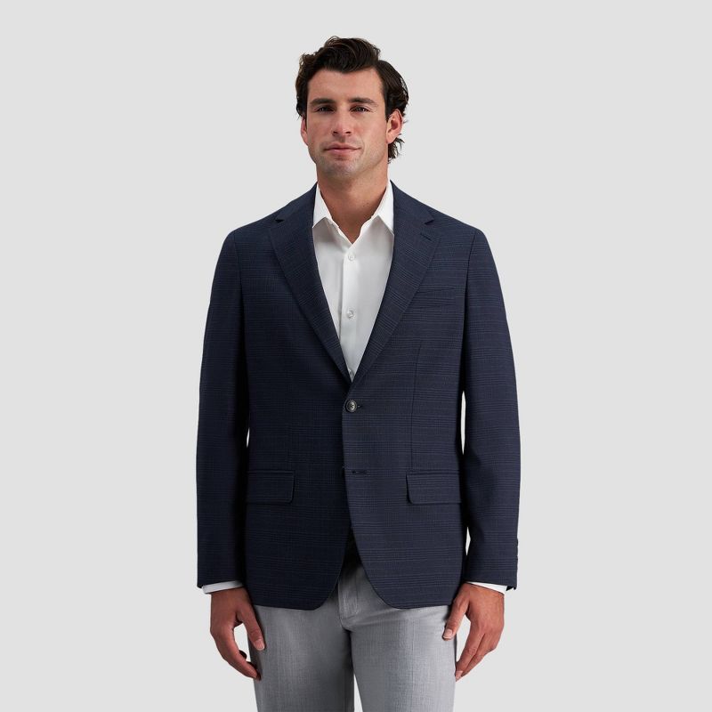 Haggar H26 Men's Slim Fit Sport Coat - Blue 36