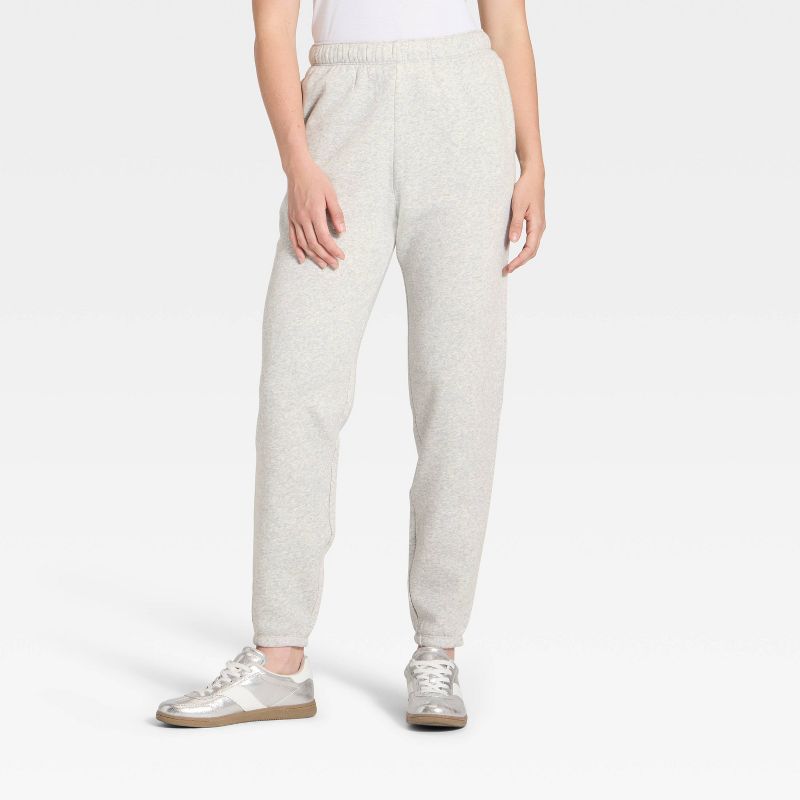 Women's Active Comfort Jogger Sweatpants - All In Motion™ Heathered Gray XS