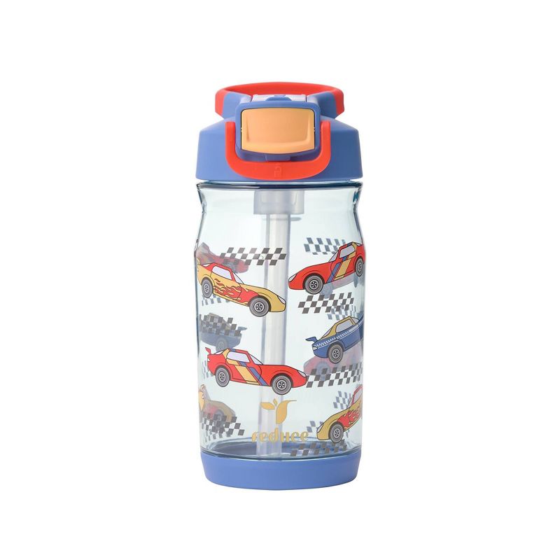 Reduce 14oz Hydrate Tritan Kids' Water Bottle Race Track