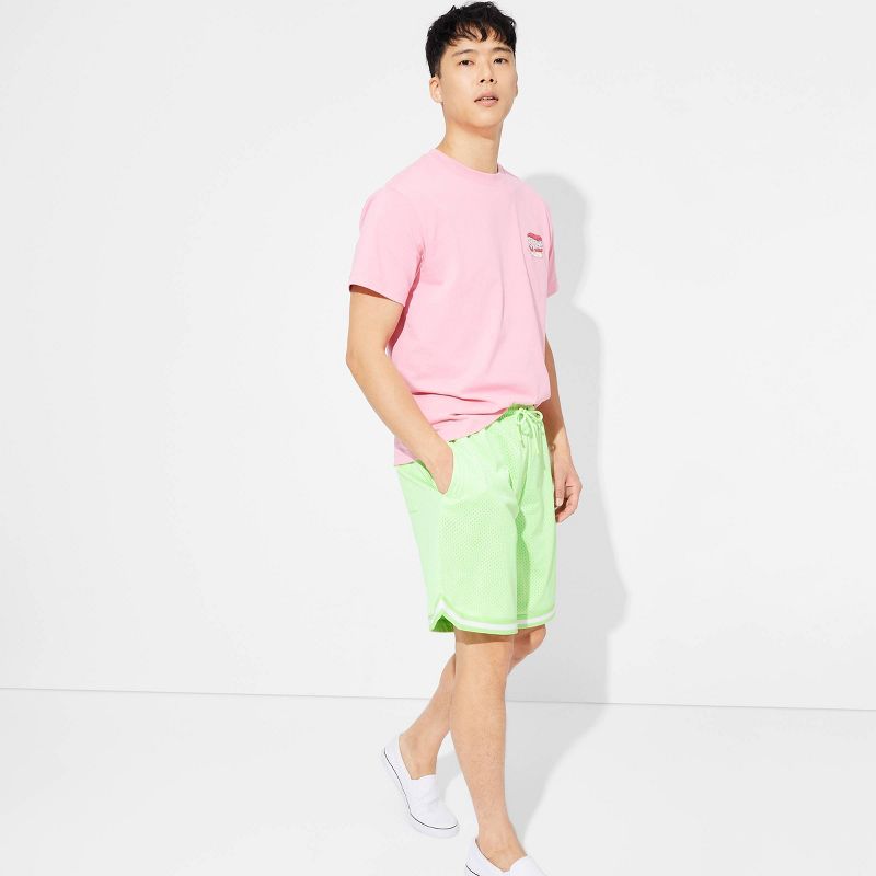 Men's 8.5" Pull-On Shorts - Original Use™ Light Green S: Recycled Polyester, Above Knee