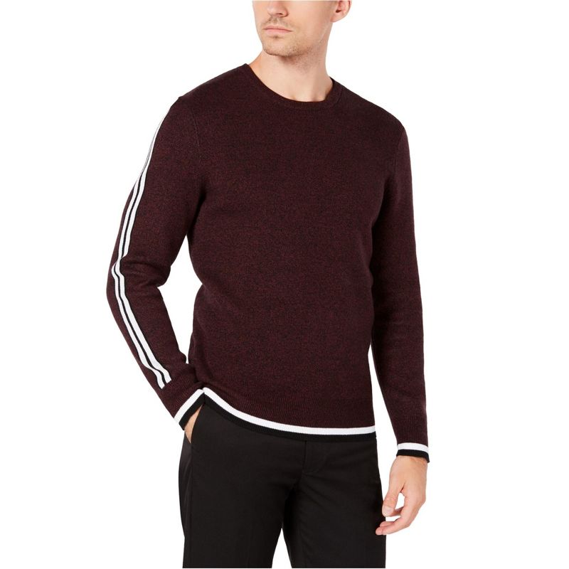 I.N.C International Concepts Mens Striped Pullover Sweater, portroyale, X-Large