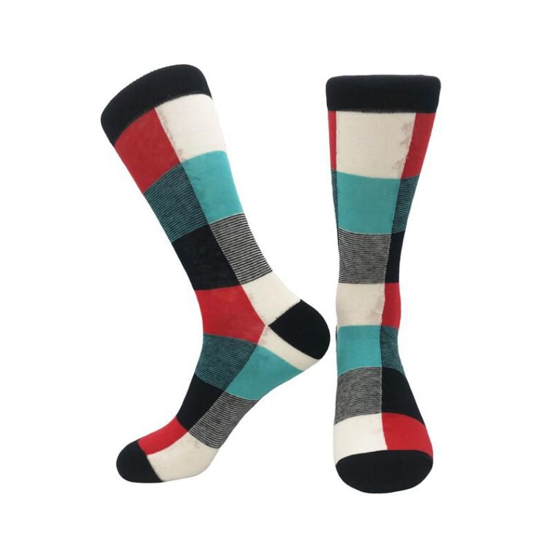 Colorful Plaid Patterned Socks from the Sock Panda (Men's Sizes, Adult Large)