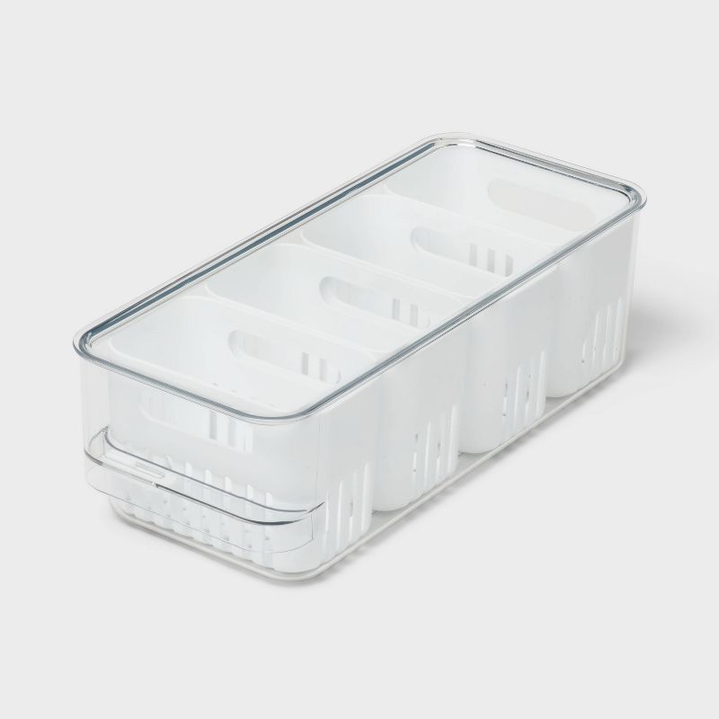 Lidded Fridge Storage with 4 Internal Inserts - Brightroom™