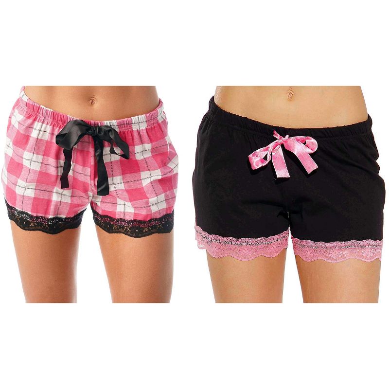 Just Love Womens Pajama Shorts Soft Cotton Lounge Sleep Shorts with Drawstring Waist