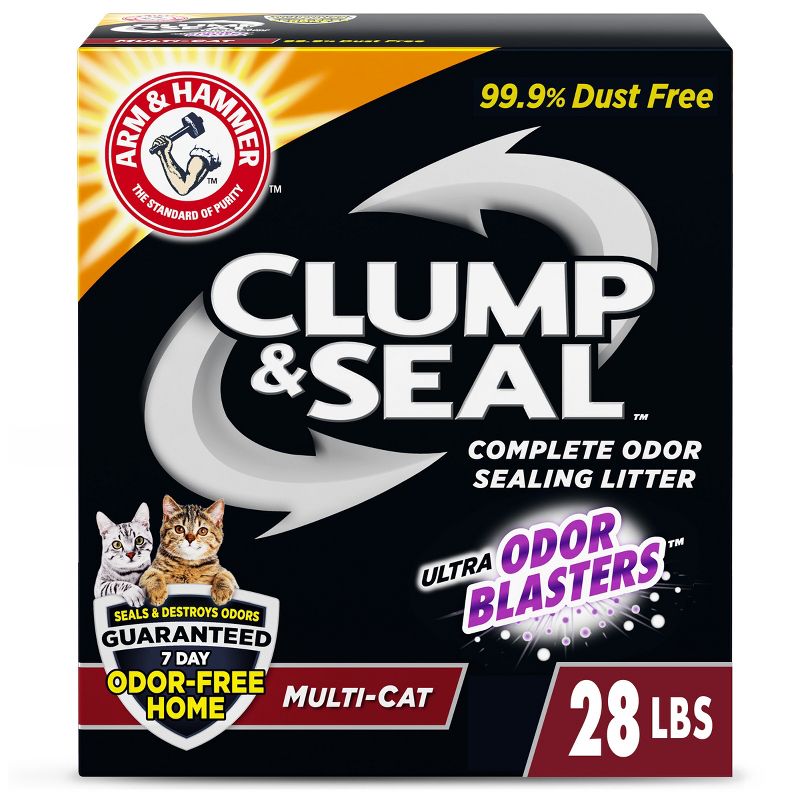 Arm & Hammer Clump & Seal Multi-Cat Litter - 28lbs