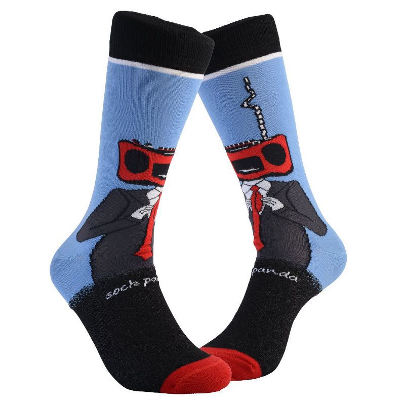 Stereo Head Socks from the Sock Panda (Men's Sizes, Adult Large)